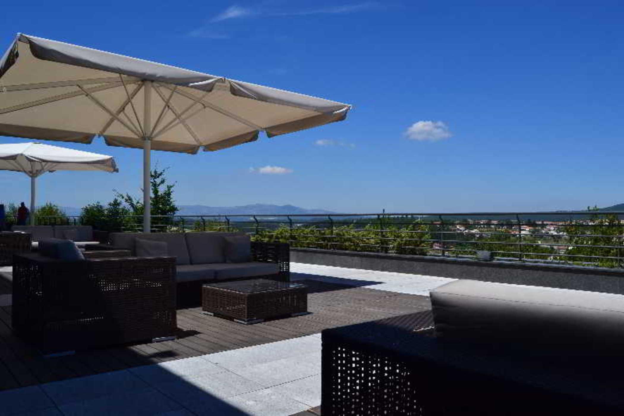 Montebelo Viseu Congress Hotel & Spa Exterior foto View from the rooftop